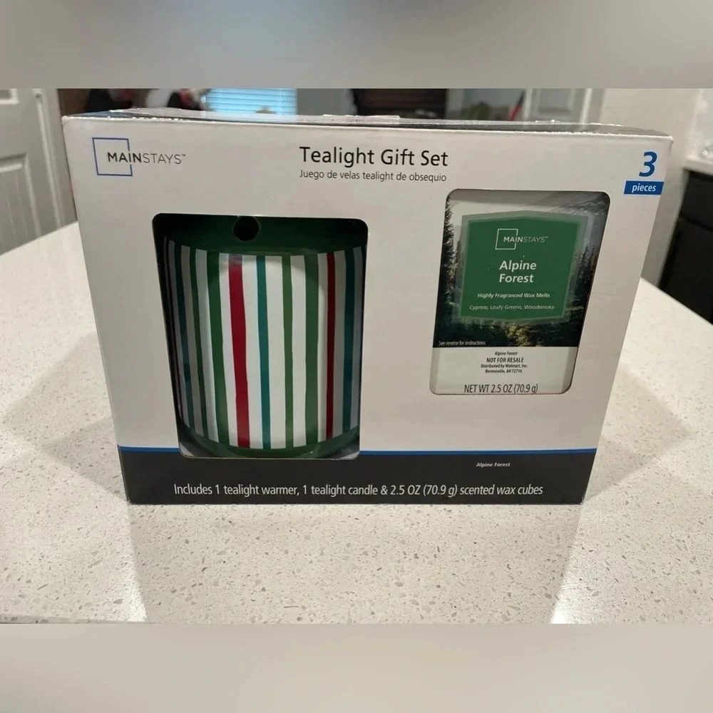 Mainstays tea light gift set alpine forest scent